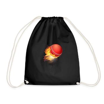Crickedesign for Boys and Men | Cricketer Inside, - Drawstring Bag - black - Front