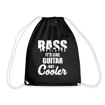La basse c'est comme une guitare mais plus froide - Sac de sport léger - noir - Devant