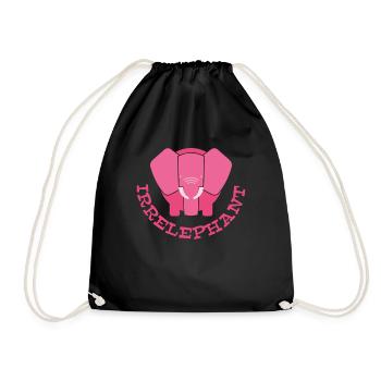 Irrelephant avec l'éléphant - Sac de sport léger - noir - Devant