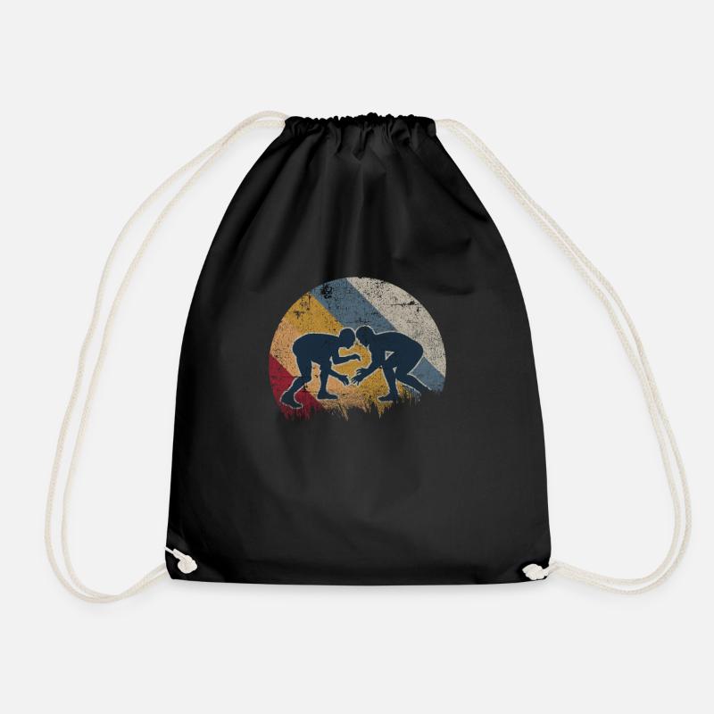 Wrestling Ringen Ringer Geschenk Vater Vatertag - Turnbeutel - Schwarz