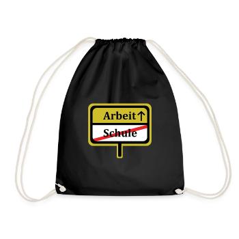 Travail cadeau de fin d'études secondaires - Sac de sport léger - noir - Devant