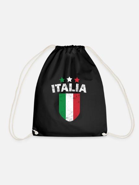 Italy - Drawstring Bag - black