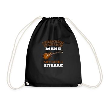 Ne jamais sous-estimer un vieil homme avec une guitare - Sac de sport léger - noir - Devant