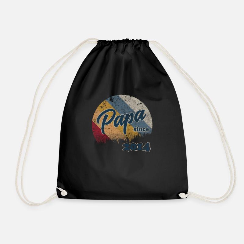 Papa Geburt Geschenk Geschenkidee 2014 Baby Vater - Turnbeutel - Schwarz