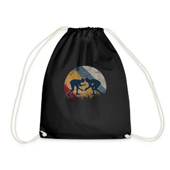 Wrestling Wrestling Wrestling Gift Wrestling - Drawstring Bag - black - Front