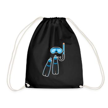 Snorkeling Equipment - Drawstring Bag - black - Front