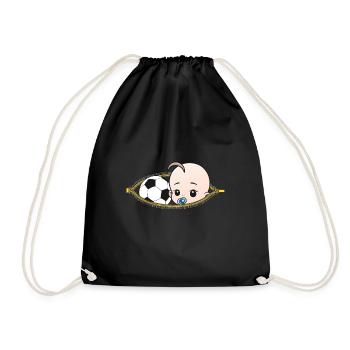 Grossesse football sport enceinte cadeau - Sac de sport léger - noir - Devant