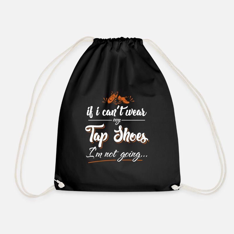 Stepptanz - Geschenk für Tänzer, Steppschuhe - Turnbeutel - Schwarz