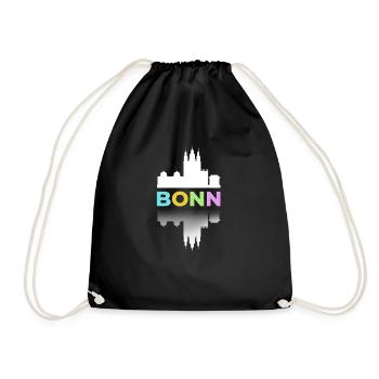Bonn Bunt We are more German cities big city - Drawstring Bag - black - Front