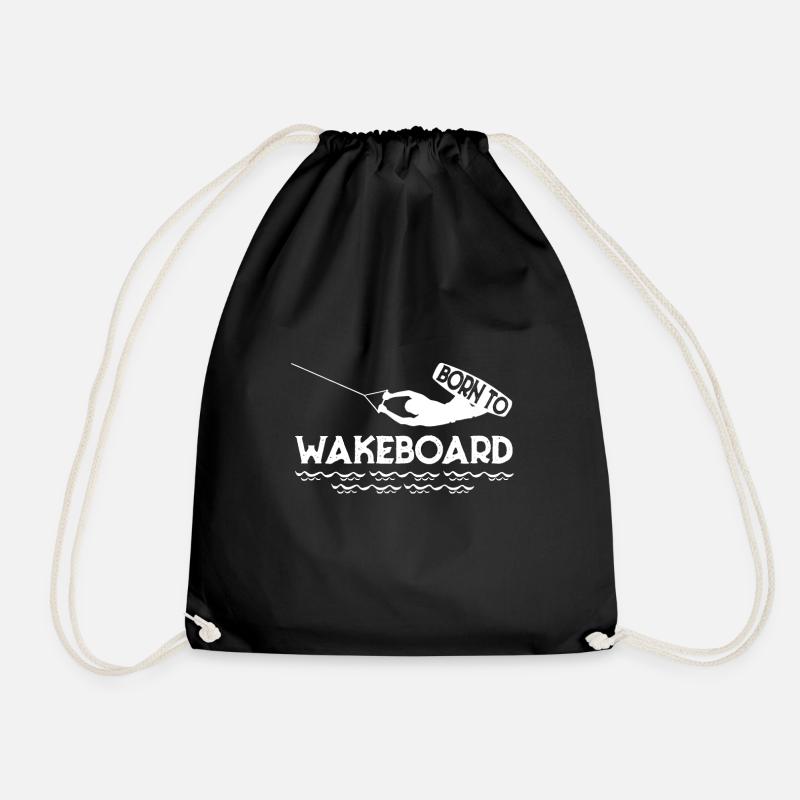 Wakeboarding Wakeboarder - Turnbeutel - Schwarz