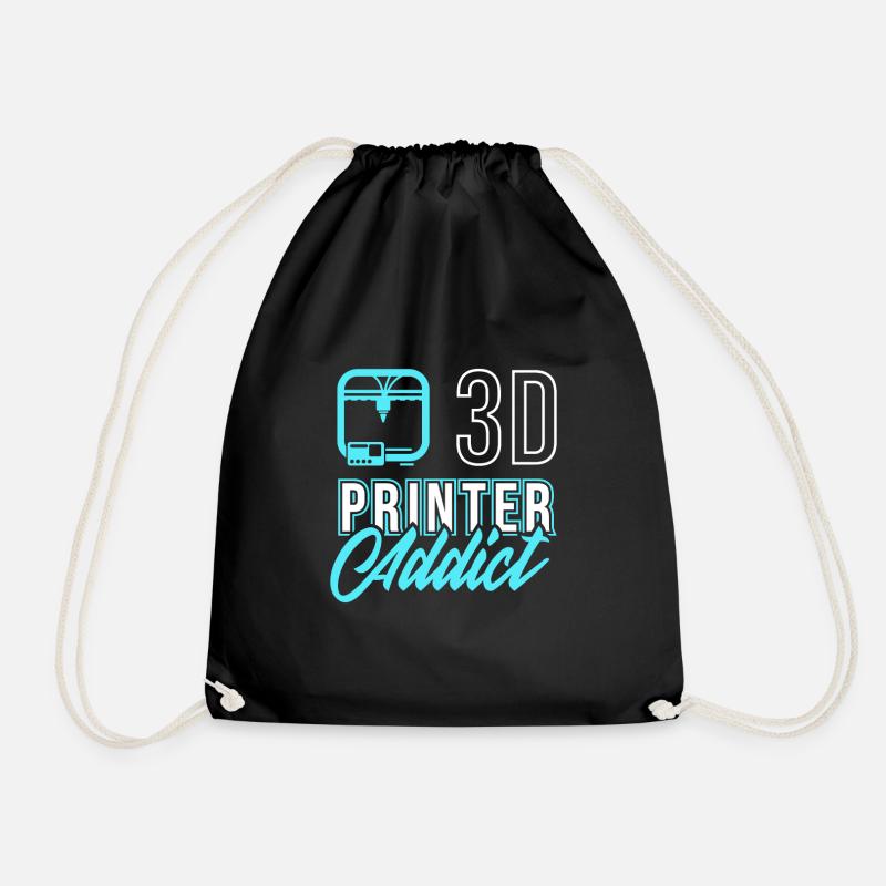 3D Druck Geschenk Lustiger Spruch 3D Print - Turnbeutel - Schwarz