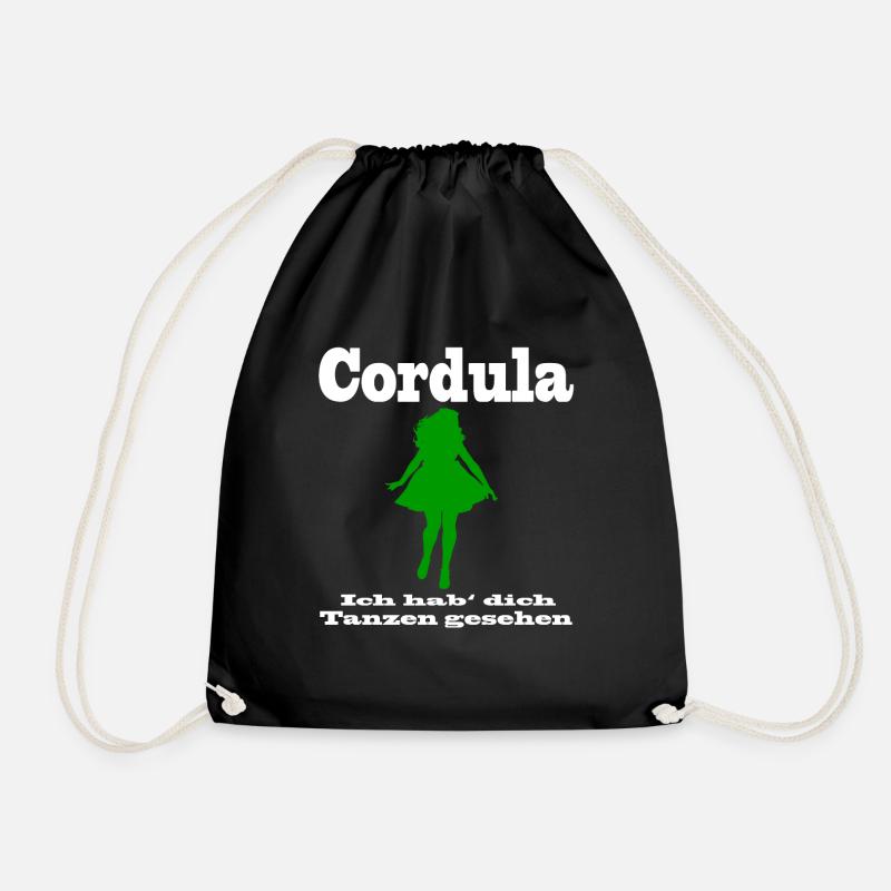Cordula - Ich hab dich Tanzen gesehen - Turnbeutel - Schwarz