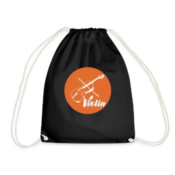 Violon - Violon - Violoniste - Cadeau - Sac de sport léger - noir - Devant