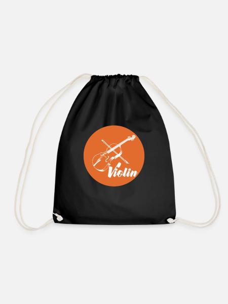 Violine - Geige - Geiger - Geschenk - Turnbeutel - Schwarz