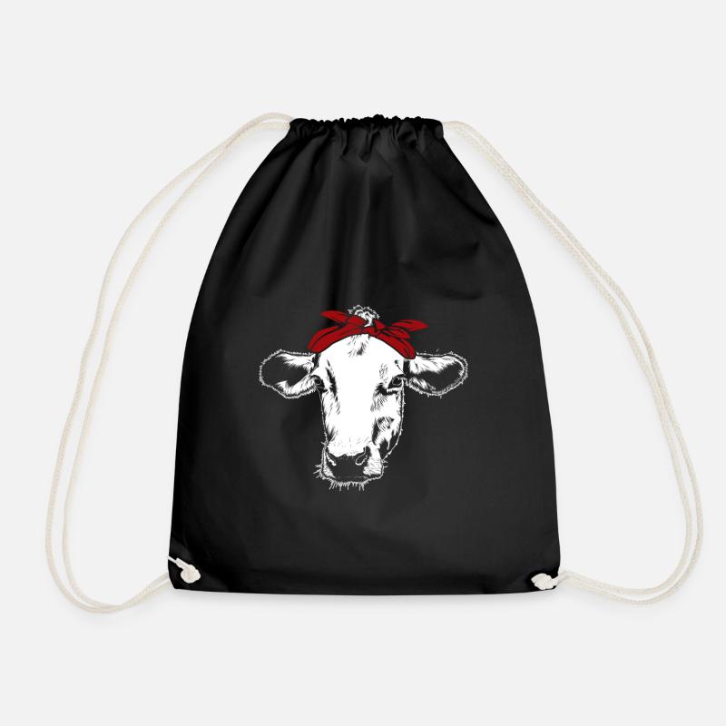 Élevage de vaches - Sac de sport léger - noir