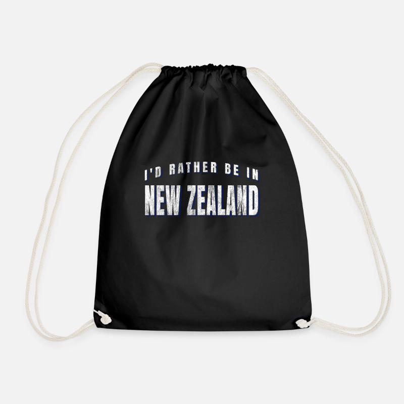 Kiwi-Neuseeländer - Turnbeutel - Schwarz