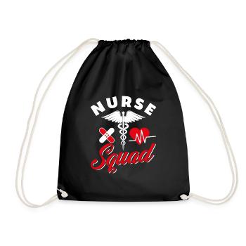 Équipe d'infirmières - Sac de sport léger - noir - Devant