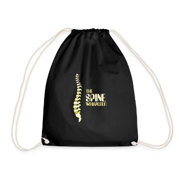 Spine Whisperer - Drawstring Bag - black - Front