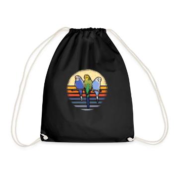 Perruche Budgie Welli - Sac de sport léger - noir - Devant
