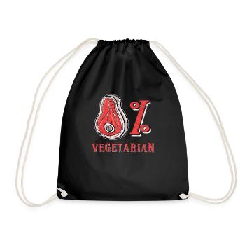 Amateur de mangeur de viande - Sac de sport léger - noir - Devant