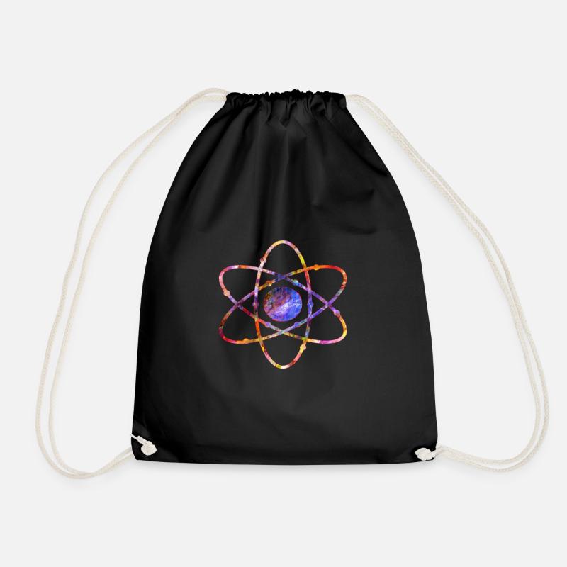 Physik Energie Atom Physiker Student Geschenk - Turnbeutel - Schwarz
