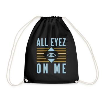 All Eyez on Me 2Pac - Turnbeutel - Schwarz - Vorne