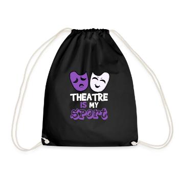 Theatre is my Sport Opera Theater Musical Scène - Sac de sport léger - noir - Devant