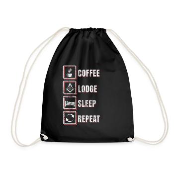Cadeau de routine maçonnique - Sac de sport léger - noir - Devant
