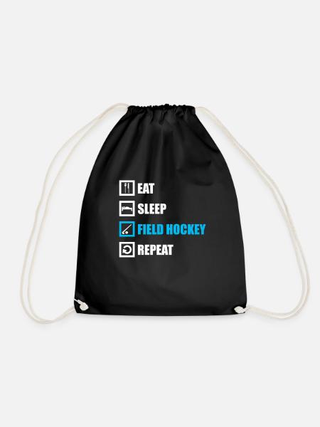 Field hockey - Drawstring Bag - black