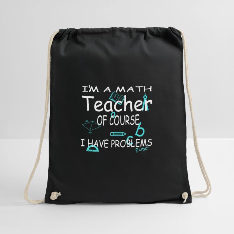 Math teacher math teacher math gift Drawstring Bag