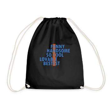 Cadeau drôle d'oncle pour le meilleur oncle - Sac de sport léger - noir - Devant