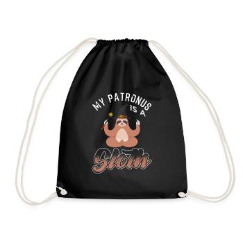 My Patronus Is A Sloth Cute Wizard Lovers - Turnbeutel - Schwarz - Vorne