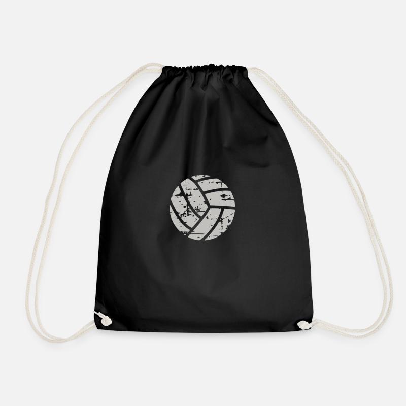 Volleyball Fan Idee Geschenk - Turnbeutel - Schwarz