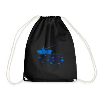 Poisson de pêche - Sac de sport léger - noir - Devant