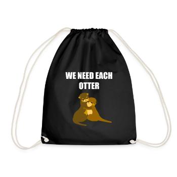 Nous avons besoin de chaque loutre - Sac de sport léger - noir - Devant