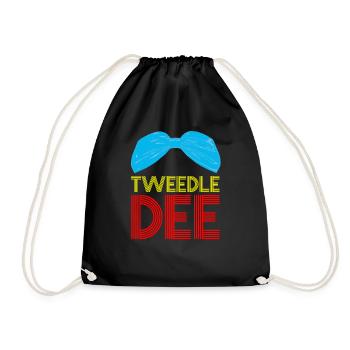 Tweedle Dee et Tweedle Dum Chemises partenaires - Sac de sport léger - noir - Devant