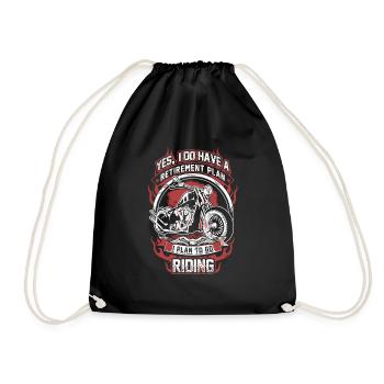 Chemise de moto - Sac de sport léger - noir - Devant