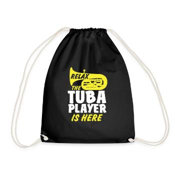 Cadeau tuba - Drôle de musicien instrument Tshirt - Sac de sport léger - noir - Devant