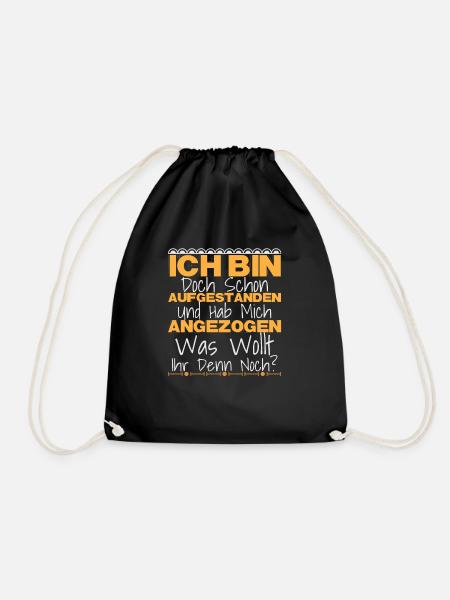 Fauler Sack Chillen Chiller Mann Geschenk - Turnbeutel - Schwarz