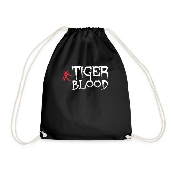Kühles Tiger Blood Scars-Geschenk - Turnbeutel - Schwarz - Vorne