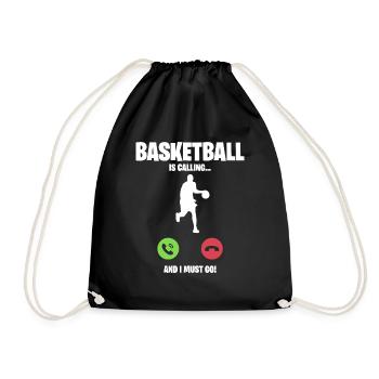 Basket-ball j’ai besoin d’appeler cadeau - Sac de sport léger - noir - Devant