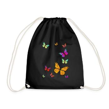 Ailes de papillons - Sac de sport léger - noir - Devant