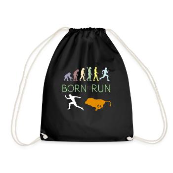 Born to run EVOLUTION - Drawstring Bag - black - Front