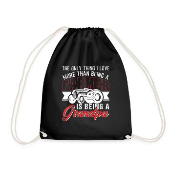 Fermier et être grand-père - Sac de sport léger - noir - Devant