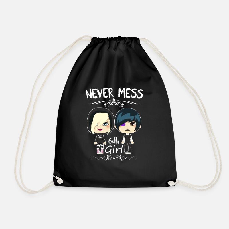 Gothic Girls - Drawstring Bag - black