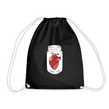 Le cœur de Realistiche - Sac de sport léger - noir - Devant