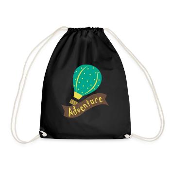 Ballon à air chaud ADVENTURE - Sac de sport léger - noir - Devant