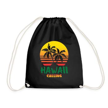 HAWAII - Turnbeutel - Schwarz - Vorne