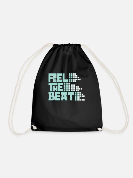 Feel The Beat - Turnbeutel - Schwarz