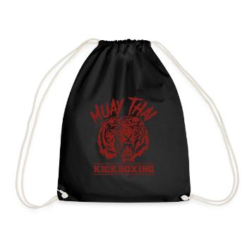 Muay Thai - Drawstring Bag - black - Front